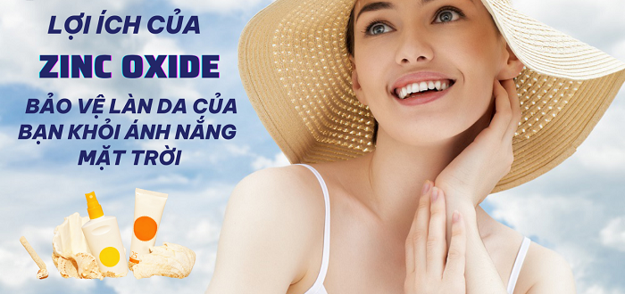 Tác dụng chính của kẽm oxit là bảo vệ làn da khỏi tác hại của tia UV