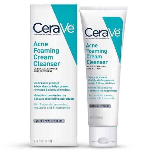 Sữa rửa mặt trị mụn Cerave Acne Foaming Cream Cleanser tạo bọt