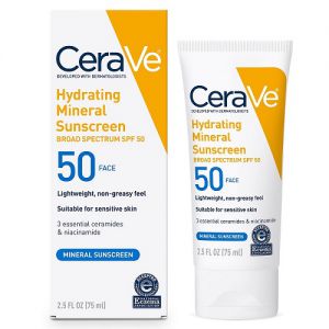 Kem chống nắng Cerave Hydrating Mineral Sunscreen SPF 50 Face Lotion